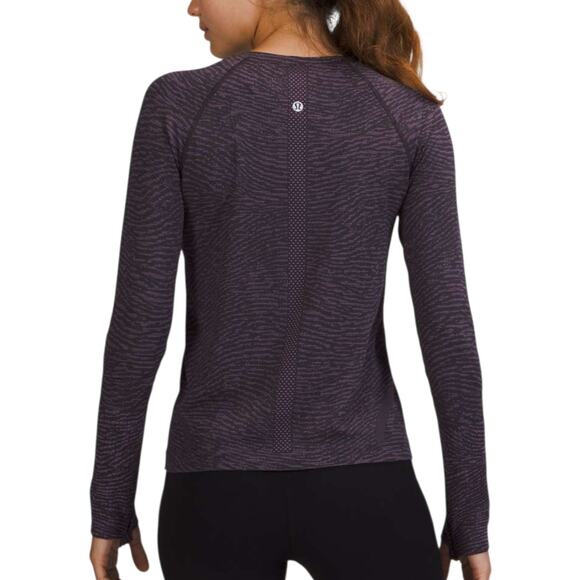 Lululemon Swiftly Tech Long Sleeve Shirt 2.0 Race Length Purple 14 - Picture 8 of 9